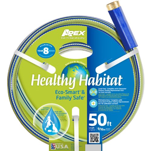 Apex 6336-50 Healthy Habitat Eco-Smart and Family Safe, 9/16-Inch by 50-Feet Garden Hose