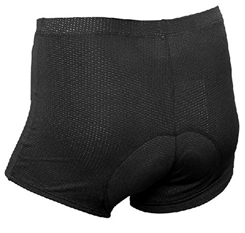 Chariot Trading - Santic Cycling Underwear Fashion Underpants Hipster Underwear 3D Padded Bike Bicycle Shorts 2 Choices (Black,Black Green ) (SIZE : L) - CJ-BG-SPT-000334