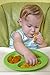 oogaa Silicone Baby and Toddler Divided Plate - Green