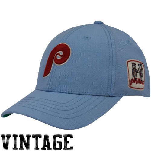 Philadelphia Phillies Hat: '47 Brand Tradition Cooperstown Light Blue Wool Stretch Fit Hat