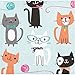 Creative Converting 328592 Purr-Fect Party 192-Count Beverage Paper Napkins