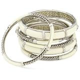 Chamak by priya kakkar 6 White Bangles fashion