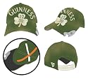 Guinness Irish Beer Alcohol - Green Clover Bottle Opener Adj Irish Baseball Hat Cap