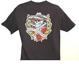 Lucky 13 Dead Guns T Shirt Skeleton with Pistols Shirt , Day of the Dead Psycholbilly T shirt Med. - 3X