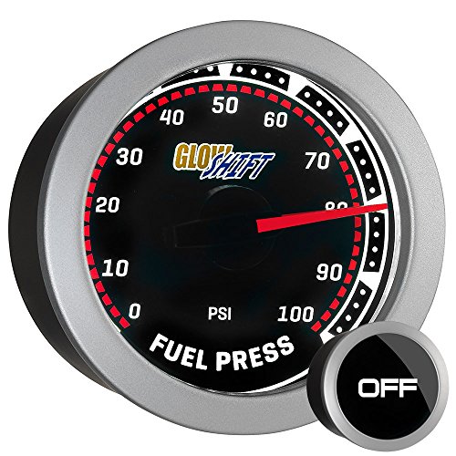 GlowShift Tinted 100 PSI Fuel Pressure Gauge