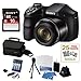 DSC-H200/B High zoom digital camera Black + 16GB Class 10 SD Memory Card + Small System Case + Flexible Tripod, Memory Card Wallet, 3pc Cleaning Kit & 3 Screen Protectors + NIMH AA 3100mah 4 Pack & AC/DC Charger + 25 Free Quality Photo Prints