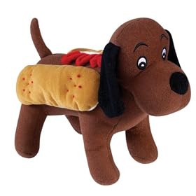HOT DOG - Halloween Costume Style Dog Squeaky Toys