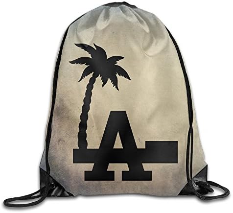 Los Angeles Folding Sport Backpack Drawstring Bag