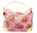 Betsey Johnson Betseyville Sweetheart Large Hobo Handbag Pink