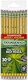 Dixon Ticonderoga Wood-Cased 2HB Pencils, Pre-Sharpened, Box of 30, Yellow (13830)