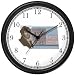 Jean-Francois Champollion - decipher of Heiroglyphics - Rosetta Stone - Egyptian Theme Wall Clock by WatchBuddy Timepieces (Slate Blue Frame)