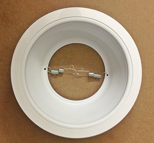 6” Inch White Baffle Recessed Can Light Trim Replaces HALO 310 W JUNO 24W-WH - 6 PACK