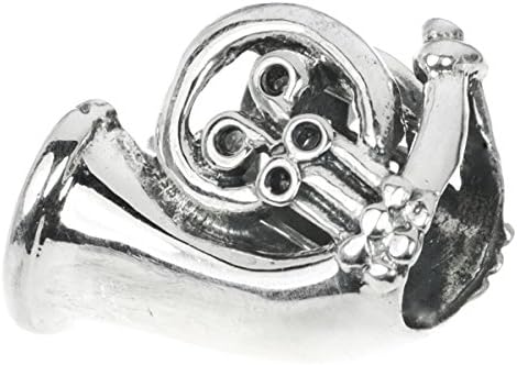 Dreambell 925 Sterling Silver French Horn Bead for European Charm Bracelets