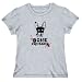 T-Shirt Womens Heather Gray " Toy Fox Terrier BONE CRUSHER " Dogs