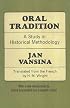 Oral Tradition: A Study in Historical Methodology