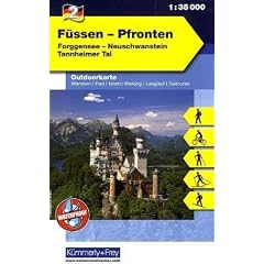 Outdoorkarte 02. F�ssen - Pfronten 1 : 35.000: Neuschwanstein - Tannheimer Tal: Forggensee - Neuschwanstein - Tannheimer Tal