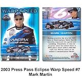 Press Pass Eclipse Warp Speed '03 Mark Martin Card