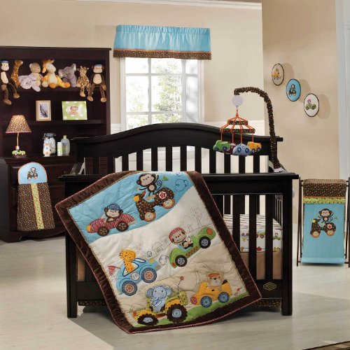 Kids Line Road Rally 4 Piece Crib Bedding Set