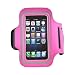 Apple Iphone 5 Sweat-proof Neoprene Armband Case W/ Velcro Closure - Hot Pink