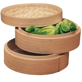Progressive International 6.75 Inch Bamboo Steamer Baskets by Progressive