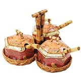 Tracy Porter Artesian Road Ramekins & Spoons w/ Caddy