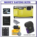 Olympus Stylus 6000 10MP Digital Camera (Yellow) + Willoughby's 2GB xD Travelers Package