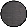 Anji Mountain Bamboo Rug Co. Villager Ebony Bamboo Rug 7' Round