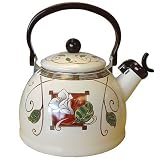 Pfaltzgraff Mission Flower Whistling Tea Kettle