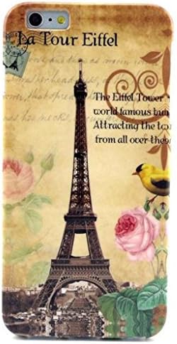 iPhone 6 Plus Case, ,Retro Classic Paris Eiffel Tower Design Pattern ,Slim Gel Silicone Soft TPU Case Cover Skin For Apple iPhone 6 Plus 5.5 inch (Package includes: 1 X Screen Protector and Stylus Pen image"Gift_Source")