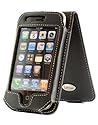 Tuff-Luv napa leather case for (Apple iphone 3G & 3G S) in black + Belt Clip