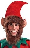 Forum Novelties Men's Costume Elf Hat with Ears Hair and Beard