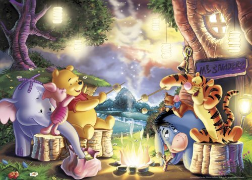 Childrens Toyshop  Toys : Ravensburger Winnie Pooh 1000 piece Around Campfire jigsaw puzzle