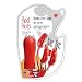 Red Hots Blazing Love Clamps, Waterproof Mini Massager and Nipple Clamp Set