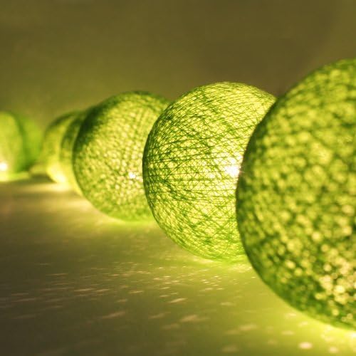 Lawngreen Cotton Ball Patio Party String Lights (20/set)
