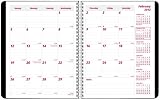 Brownline 2012 DuraFlex Monthly Planner, 14 months (Dec-Jan), Twin-Wire, Black, 8.875 x 7.125-Inches (CB1200V.BLK)