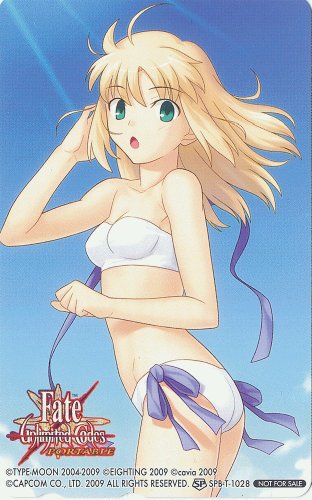 Fate/Unlimited Codes PORTABLE フェイトアンリミテッドコード|購入特典 テレカ ◆セイバー|武内崇 TYPE-MOON