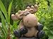 Garten & Freizeit : Tierfigur Steinfigur Elch hellbraun