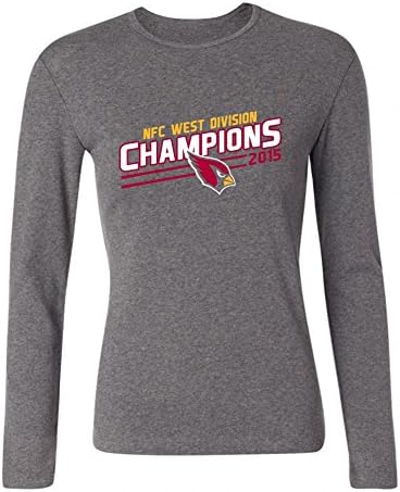 Women's Arizona Cardinals New Era 2015 NFC West Division Champions Long Sleeves T-Shirts