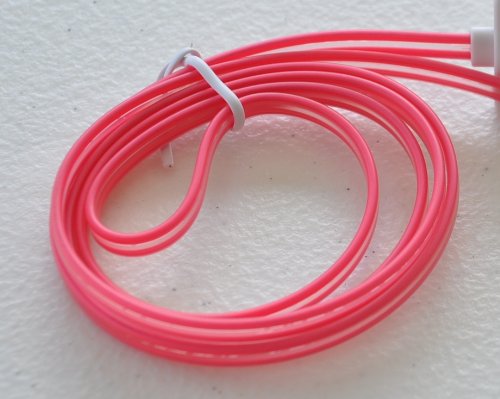 NTJ HOT Smile Blue LED Light up (1m) 3ft Solid One Light Color Tangle Free Micro USB Pin Charging Data Sync Cable for ALL Android Phones Galaxy S2 S3 S4, Htc One X, Lg, Samsung Galaxy Note 2, Note 3, Sony Experia, Nokia Lumia, Lg Optimus, Casio, Blackberry, Motorola Droid, Pantech, Etc. (11 Colors to Choose From) (hot pink)