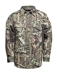 Apparel: Mossy Oak Mens Color Block Cape Back Long Sleeve Shirt, Infinity, X-Large - Mossy Oak Mens Apparel