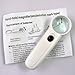 12X LED Switch Light Hand Held Reading Map Magnifier