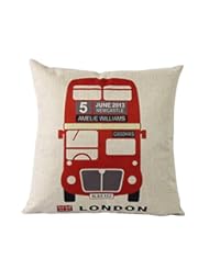 Home: BETTERLIFE Cushion Cover Pillowcase Home Decor England London Office Nap Car Chair Sofa Back Seat Throw Pillow Cushions Case - BETTERLIFE