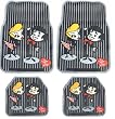 I Love Lucy - 4PC Lucy & Ricky Stick Figure Rubber Front and Rear Floor Mat
