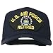 e4Hats.com US Air Force Retired Military Patched Cap - Navy OSFM