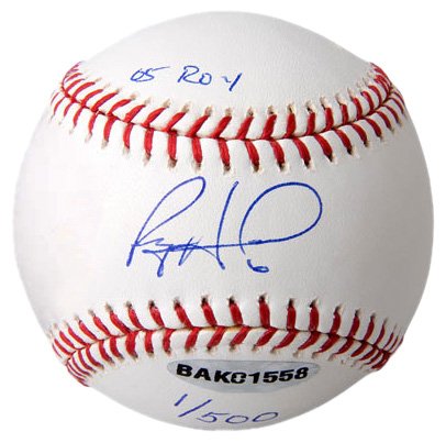 Philadelphia Phillies Ryan Howard Autographed Baseball Inscribed 