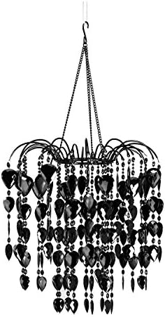 ZAPPOBZ HLLWF2 Waterfall Chandelier, Black