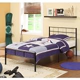TWIN METAL BED WITH FRAME - FREE SHIPPING