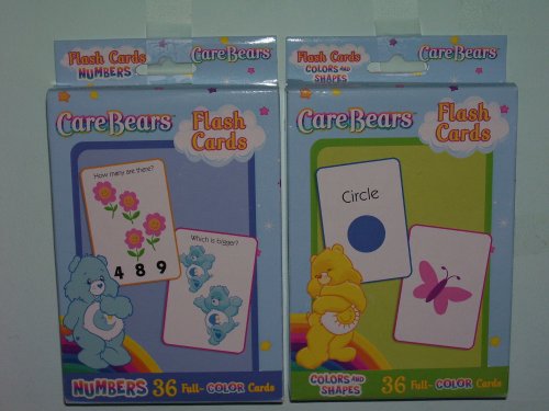 Childrens Toyshop  Toys : 2 Packs of CareBears Colors and Shapes & Numbers Flash Cards (Sold As a Set)