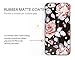 iPhone 6 Girl Case, Akna Retro Floral Series**[Girl Case]**[Slim Cover]**[Semi-soft Rubber Oil Coating]**[Vintage Flower Pattern] Back Case for iPhone 6 - 4.7” iPhone - [Berlin Black]