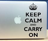 Keep Calm and Carry on - Macbook, Laptop Vinyl Wall Art Decal Sticker Decor